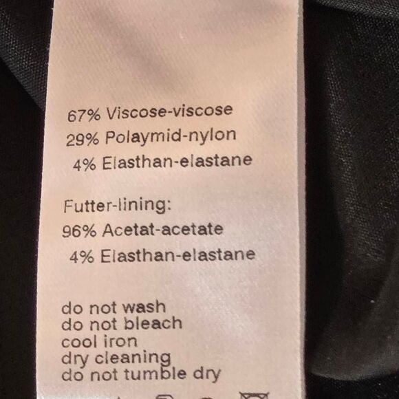 A-K-R-I-S Punto Womens Crew Drape Detail Long Sleeve Shift Dress Black Small - Picture 11 of 12